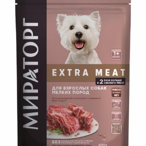 Полнорационный сухой корм "Black Angus" для взрослых собак мелких пород старше 1 года, с говядиной (600 г)
