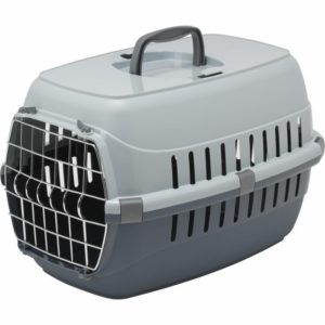 Переноска Roadrunner с металлической дверцей, серый RECYCLED (Бельгия) (55,9х36х34 см)