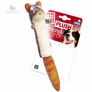 Игрушка "Белка" с пищалкой, текстиль (136 г)