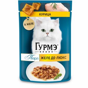 Влажный корм Перл Желе Де-Люкс для кошек, с курицей в роскошном желе, 1 шт (1 шт)
