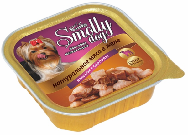 Консервы для собак "Smolly dog" ягненок с сердцем (100 г)