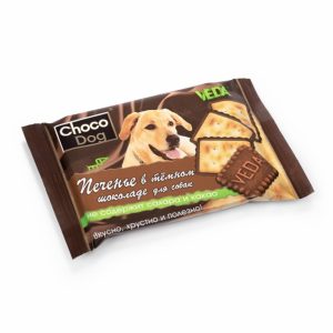 CHOCO DOG печенье в темном шоколаде, лакомство для собак (30 г)