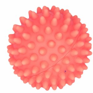 Игрушка для собак "Мяч массажный" винил, розовый (40 г)