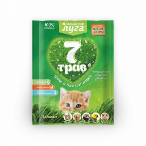 Травка "7 трав" универсальная (пакет), семена для проращивания (50 г)