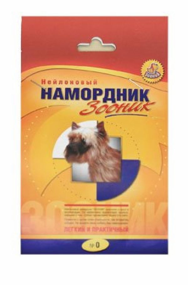 Намордник для собак матерчатый №0 (20 г)