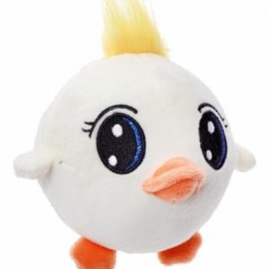 Игрушка для собак "Уточка-кругляш", с пищалкой (d 10 см)