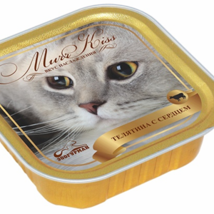Консервы для кошек "МуррКисс" телятина с сердцем (100 г)