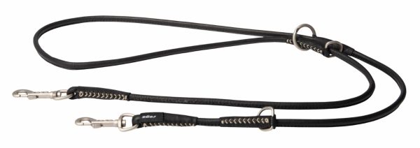 Поводок серия "Leather", черный (ЮАР) (2 м)
