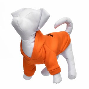 Толстовка для собак и кошек, оранжевая (XL)