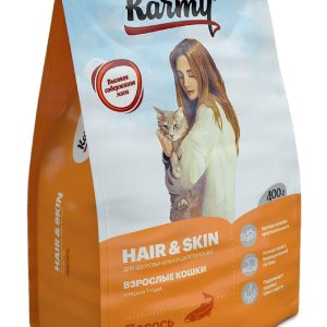 Сухой корм для кошек, поддерживающий здоровье кожи и шерсти с лососем (10 кг)