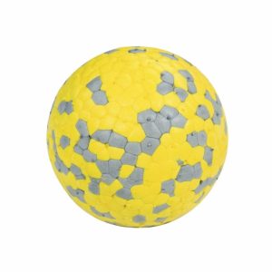 Игрушка для собак Блум Мяч, желто-серый, 7 см (Желтый)