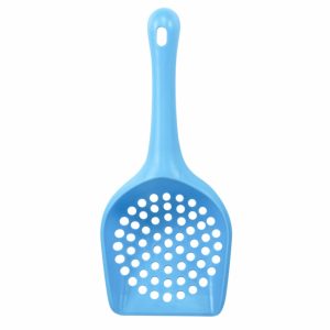 Совок для кошачьего туалета с круглой ячейкой, голубой (40 г)