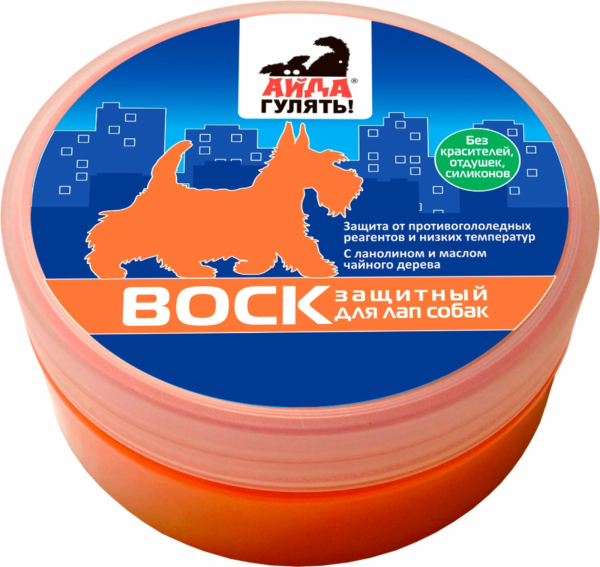 "Айда гулять" воск защитный для лап собак (100 г)