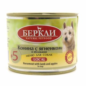 Консервы для собак с кониной с яблоками LOCAL (200 г)