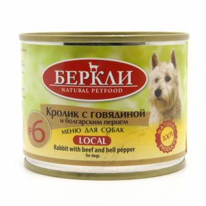 Консервы для собак с кроликом, говядиной и болгарским перцем LOCAL (200 г)