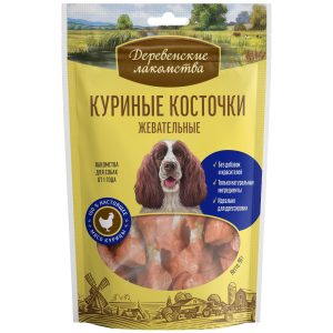 Куриные косточки жевательные для cобак (100% мясо) (90 г)