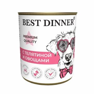 Консервы Premium меню №4: "С телятиной и овощами" (340 г)
