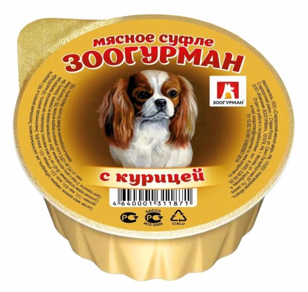 Консервы для собак «Мясное суфле», с курицей, ламистер 1871 (100 г)