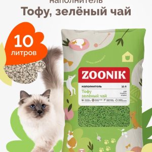 Наполнитель для кошачьего туалета, Тофу Зеленый чай, 10 л (5.9 кг)