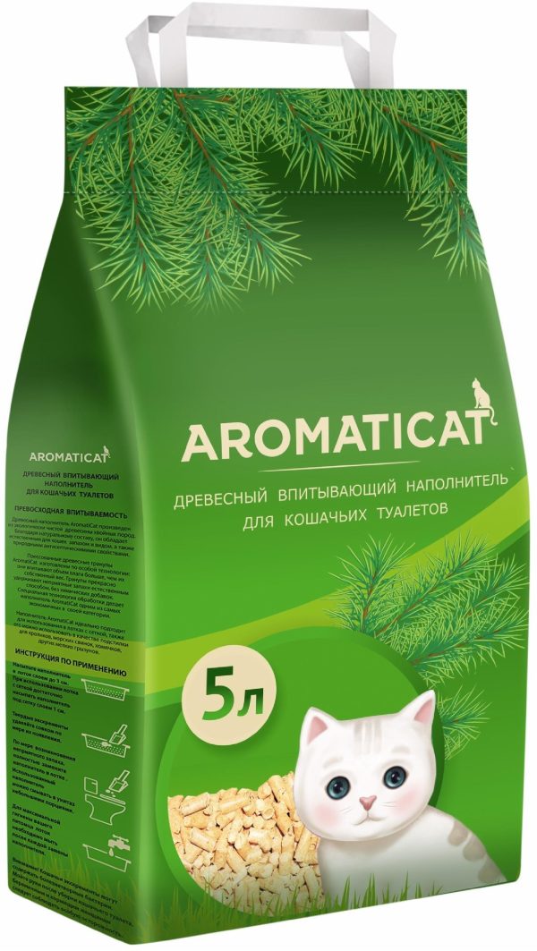 Древесный впитывающий наполнитель (6 кг)