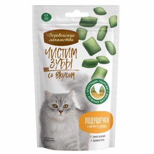 Чистим зубы для кошек Подушечки с кремом из курицы (30 г)