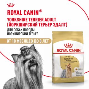 Корм сухой для взрослых собак породы Йоркширский Терьер от 10 месяцев, Yorkshire Terrier Adult (500 г)