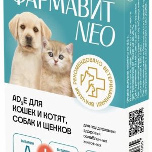 "Фармавит NEO" А D3 Е витамины для кошек, котят, собак, щенков, 90 таб. (90 таб.)