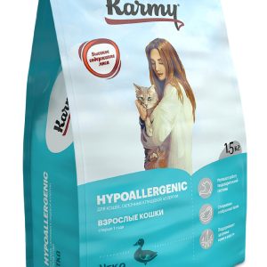 Сухой корм для кошек, склонных к пищевой аллергии с уткой (400 г)