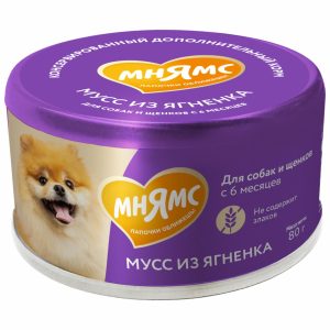 Мусс для собак и щенков старше 6 месяцев из ягненка (80 г)