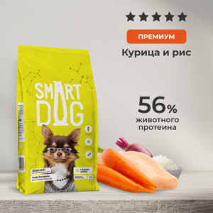 Сухой корм для взрослых собак всех пород с курицей и овощами, ADULT, Chicken and vegetables (12 кг)