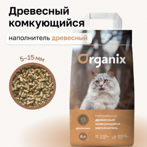 Древесный комкующийся наполнитель, хвойный ECO Elite, 24 л (12 кг)