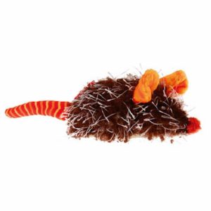 Игрушка интерактивная мышка, текстиль/пластик (80 г)