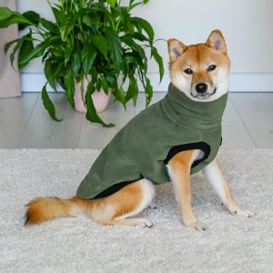 Жилетка флисовая "Moss" для басенджи, зеленый (L)