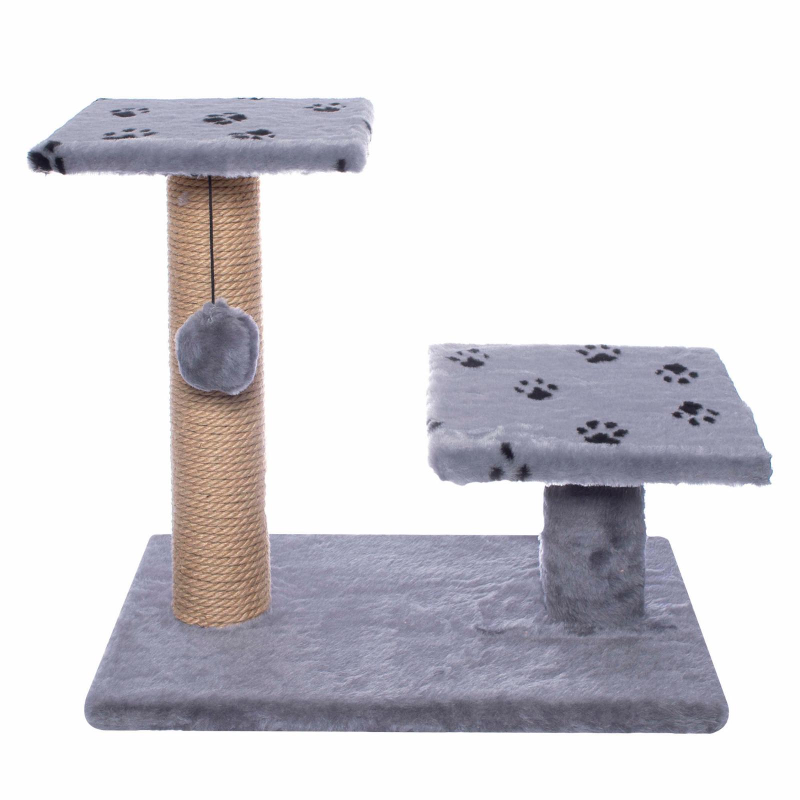 Когтеточка "Джут 95", темно-серая квадратная (56х36х52 см)