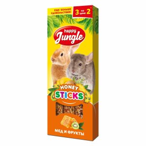 Палочки для крупных грызунов мед и фрукты 3 шт 90 гр (90 г)
