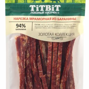 Золотая коллекция Нарезка мраморная из баранины для собак (80 г)