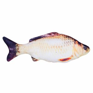 Игрушка для кошки "Карп", с валерианой и кошачьей мятой (30 г)