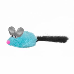 Игрушка для кошек Мышка с хвостом из натуральной норки (5 г)
