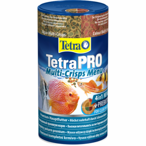 Корм для всех видов рыб. 4 вида чипсов TetraPRO Menu (64 г)