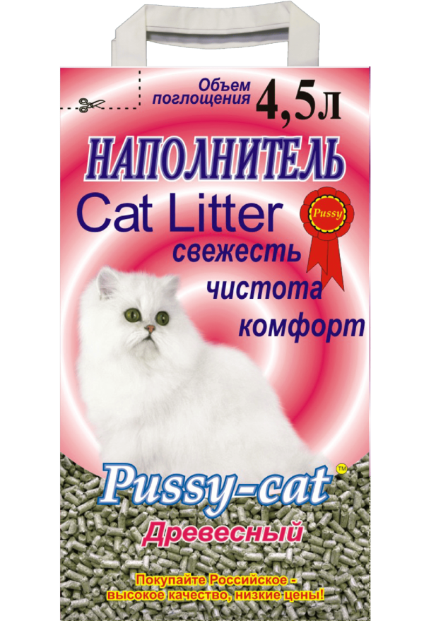 Древесный наполнитель, 4,5л (2.5 кг)
