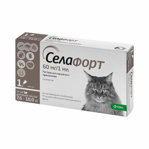 Селафорт для кошек 7,6 -10 кг, 60мг/1мл, 1 пипетка (20 г)