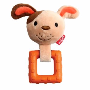 Игрушка "Собачка" с пищалкой, текстиль/резина (82 г)