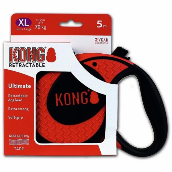 Рулетка для собак "Ultimate" красная, лента (610 г)