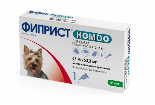 Фиприст Комбо для собак 2-10 кг, 0.67 мл (18 г)