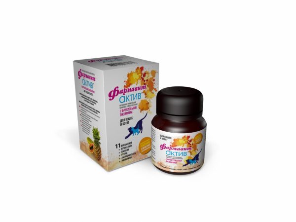 Фармавит Актив витамины для кошек и котят 60 таб. (30 г)