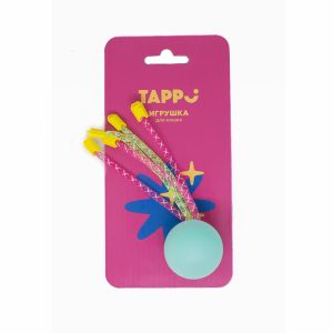 Игрушка для кошек Мячик с веселыми трубочками (13 г)