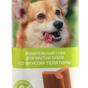 Жевательный снек со вкусом телятины для собак средних пород (77 г)