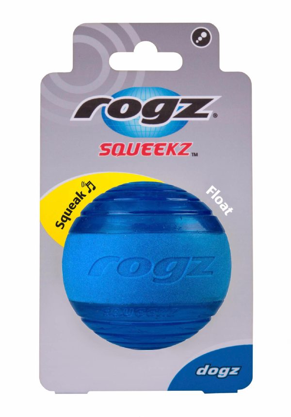 Мяч с пищалкой Squeekz, синий (ЮАР) (d 6.4 см)