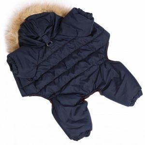 Winter зимний комбинезон для собак, унисекс, тёмно-синий (S)