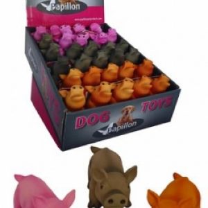 Игрушка для собак "Цветной поросенок" (11 см)